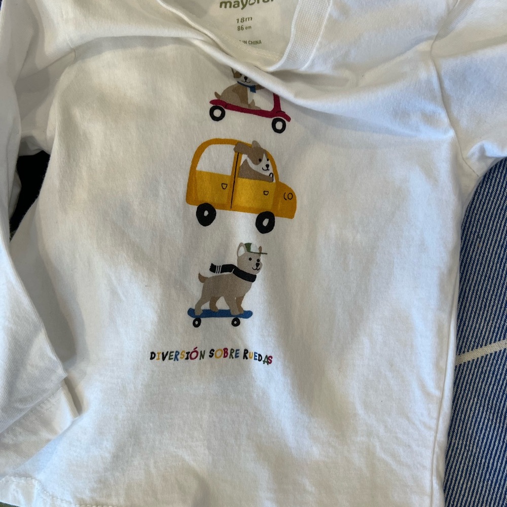 Kids Puffer Vest, Graphic Tee, and Joggers Set - Picture 2 of 5